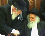 הגאון רבי אברהם יהושע סולובייציק עם מרן הגאון רבי חיים שלמה ליבוביץ.jpg