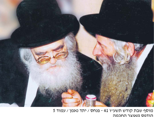 מימין רבי חיים שאול קרליץ עם רבי אליעזר מנחם מן שך.png